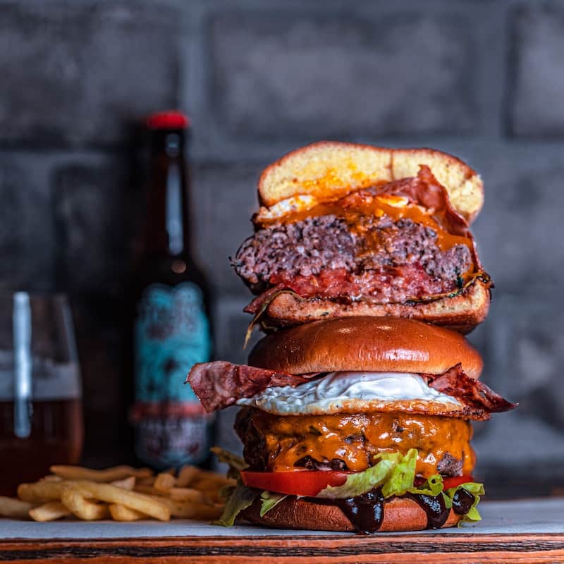 Photo of large mac hamburger