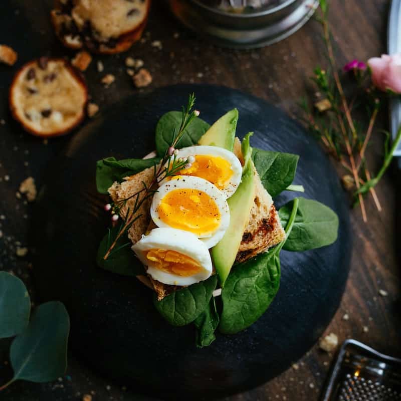 Photo of soft-boiled eggs